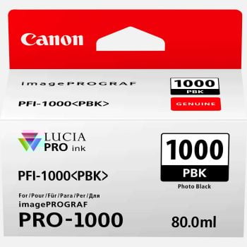 Canon 0546C001AA PFI-1000 Photo Black Ink Tank 80ml 0546C001
