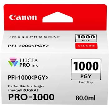 Canon 0553C001AA PFI-1000 Photo Grey Ink Tank 80ml 0553C001