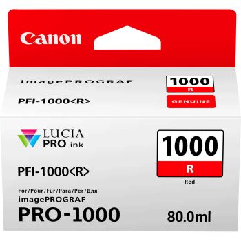 Canon 0554C001AA PFI-1000 Red Ink Tank 80ml 0554C001