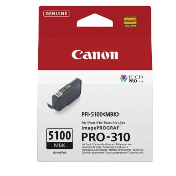 Canon PFI-5100MBK Matte Black Ink Cartridge (14.4ml) 6951C001