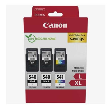 Canon PG-540L Black x2 & CL-541XL Colour High Yield Ink Cartridge Multipack 5224B017