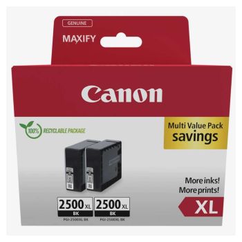 Canon PGI-2500XL High Yield Black Ink Cartridge (Twin Pack) 9254B011
