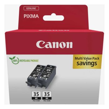 Canon PGI-35BK Black Ink Cartridge (Twin Pack) 1509B029