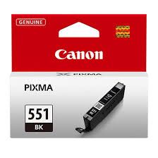 Canon CLI-551BK Black Ink Cartridge (495 pages*) 6508B001
