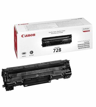 Canon 3500B002AA 728 Black Toner Cartridge (2,100 pages*)