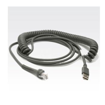 Zebra 9ft Coiled USB Cable CBA-U12-C09ZAR
