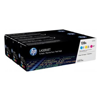 HP CF371AM 128A CMY Rainbow Toner Cartridge Multipack (1,300 pages* each)