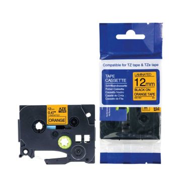 Compatible Brother TZeB31 TZB31 12mm Black On Fluorescent Orange Tape