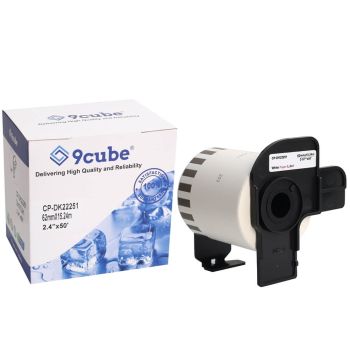 Compatible Brother DK22251 - Black / Red Continuous Paper Label (15.24m)