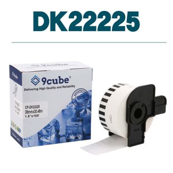Compatible Brother DK22225 38mm x 30.48M Continuous Paper Tape