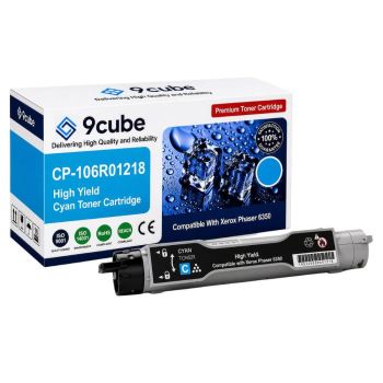 Compatible Xerox High Yield Cyan Toner Cartridge (12,000 Pages*) CP-106R01218