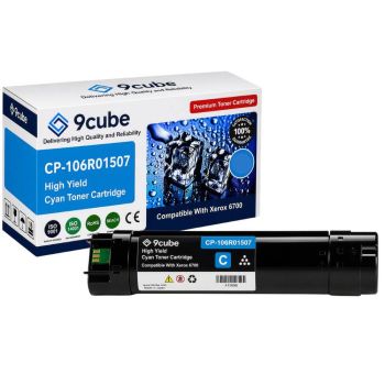 Compatible Xerox High Yield Cyan Toner Cartridge (12,000 Pages*) CP-106R01507