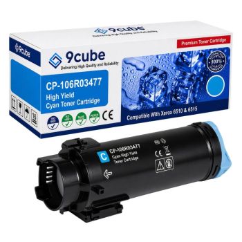 Compatible Xerox 6510 6515 Cyan High Capacity Toner Cartridge (2,400 pages*) 106R03477