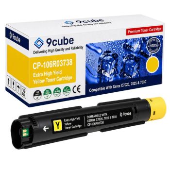 Compatible Xerox Extra High Capacity Yellow Toner Cartridge (16,500 Pages*) 106R03738