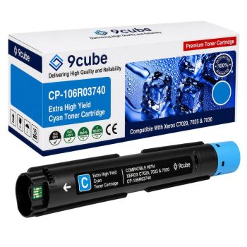 Compatible Xerox Extra High Capacity Cyan Toner Cartridge (16,500 Pages*) 106R03740