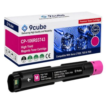 Compatible Xerox High Capacity Magenta Toner Cartridge (9,800 Pages*) CP-106R03743