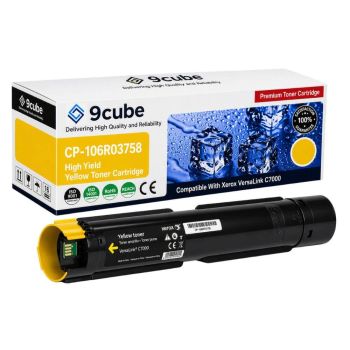 Compatible Xerox High Cap Yellow Toner Cartridge (10,100 Pages*) CP-106R03758