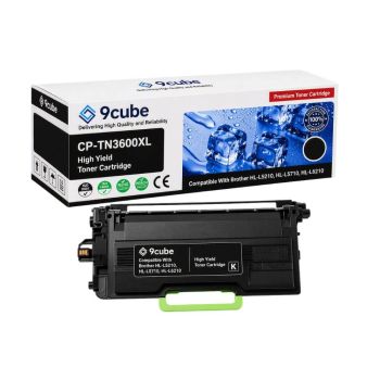 Compatible Brother TN3600XL High Yield Black Toner Cartridge (6,000 Pages*) CP-TN3600XL