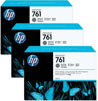 HP CR274A No.761 Dark Grey Ink Cartridges (3x 400ml)