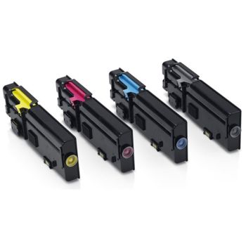Dell PB-DELLC2660VALH CMYK Toner Cartridge Pack (CMY - 4K, Black - 6K)
