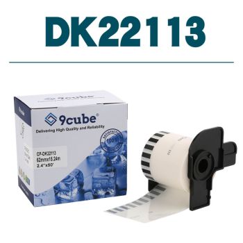 Compatible Brother DK22113 62mm Continuous Clear Film Label Roll