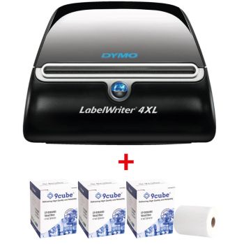 DYMO LabelWriter 4XL Thermal Label Printer + 3 Labels Bundle - DISCONTINUED