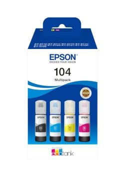 Epson 104 EcoTank Ink Bottle Multipack CMYK C13T00P640