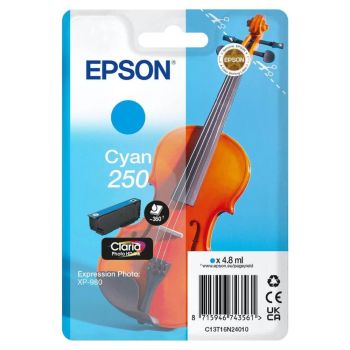 Epson 250 Cyan Ink Cartridge (360 Pages*) C13T16N24010