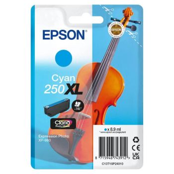 Epson 250XL Cyan High Capacity Ink Cartridge (740 Pages*) C13T16P24010