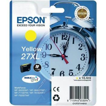 Epson C13T27144010 27XL Yellow Ink Cartridge (1,100 Pages*)