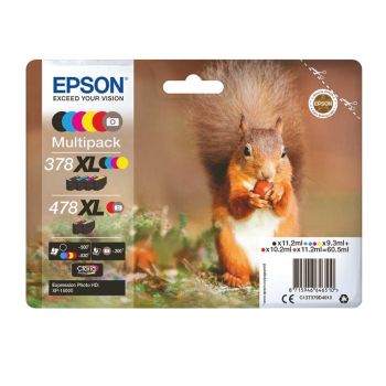 Epson 378XL / 478XL 6 Colour Ink Pack C13T379D4010