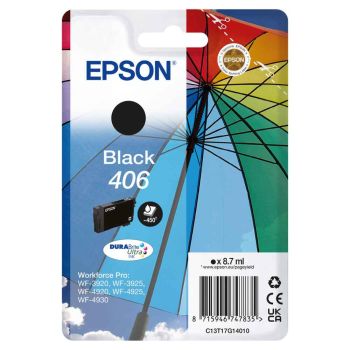 Epson 406 Black Ink Cartridge (450 Pages*) C13T17G14010