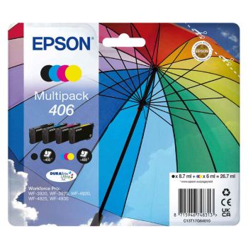 Epson 406 CMYK Ink Cartridge Multipack C13T17G64010