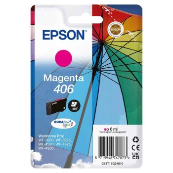 Epson 406 Magenta Ink Cartridge (450 Pages*) C13T17G34010