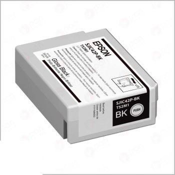 Epson SJIC-42-P Glossy Black Ink Cartridge (50ml) C13T52M140