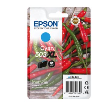 Epson 503XL High Capacity Cyan Ink Cartridge (470 Pages*) C13T09R24010