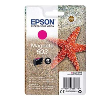 Epson 603 Magenta High Yield Ink Cartridge (130 Pages*) C13T03U34010