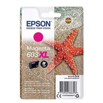 Epson 603XL High Yield Magenta Ink Cartridge (350 Pages*) C13T03A34010