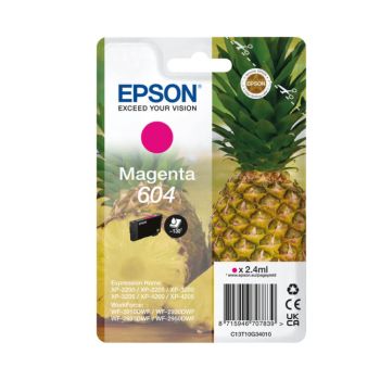 Epson 604 Pineapple Standard Magenta Ink Cartridge (130 Pages*) C13T10G34010