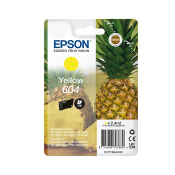 Epson 604 Pineapple Standard Yellow Ink Cartridge (130 Pages*) C13T10G44010 