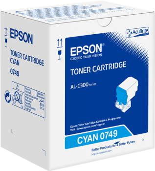 Epson C13S050749 Cyan Toner Cartridge (8,800 pages*)