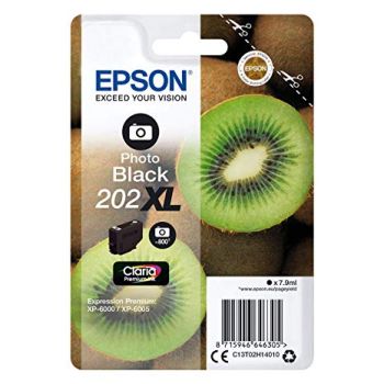 Epson C13T02H14010 Photo Black 202XL Claria Premium Ink (800 Pages)