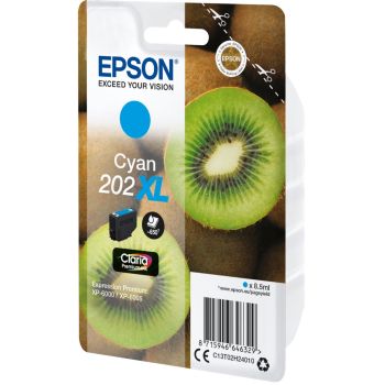 Epson C13T02H24010 Cyan 202XL Claria Premium Ink (650 Pages)
