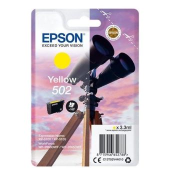 Epson 502 Standard Yellow Ink Cartridge (165 Pages*) C13T02V44010