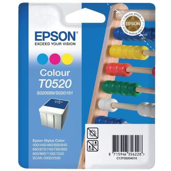 Epson T0520 Tri-Colour Ink Cartridge (35ml) C13T05204010