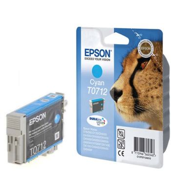 Epson C13T07124011 T0712 Cyan Ink Cartridge (5.5ml) C13T07124010