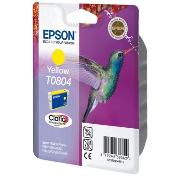Epson C13T08044011 T0804 Yellow Ink Cartridge (7.4ml) C13T08044010