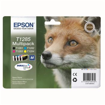Epson C13T12854010 T1285 CMYK Multipack Ink Cartridges (3.5ml & 5.9ml)