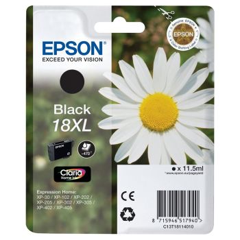 Epson 18XL High Yield Black Ink Cartridge (11.5ml) C13T18114010