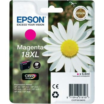 Epson 18XL High Yield Magenta Ink Cartridge (6.6ml) C13T18134010
